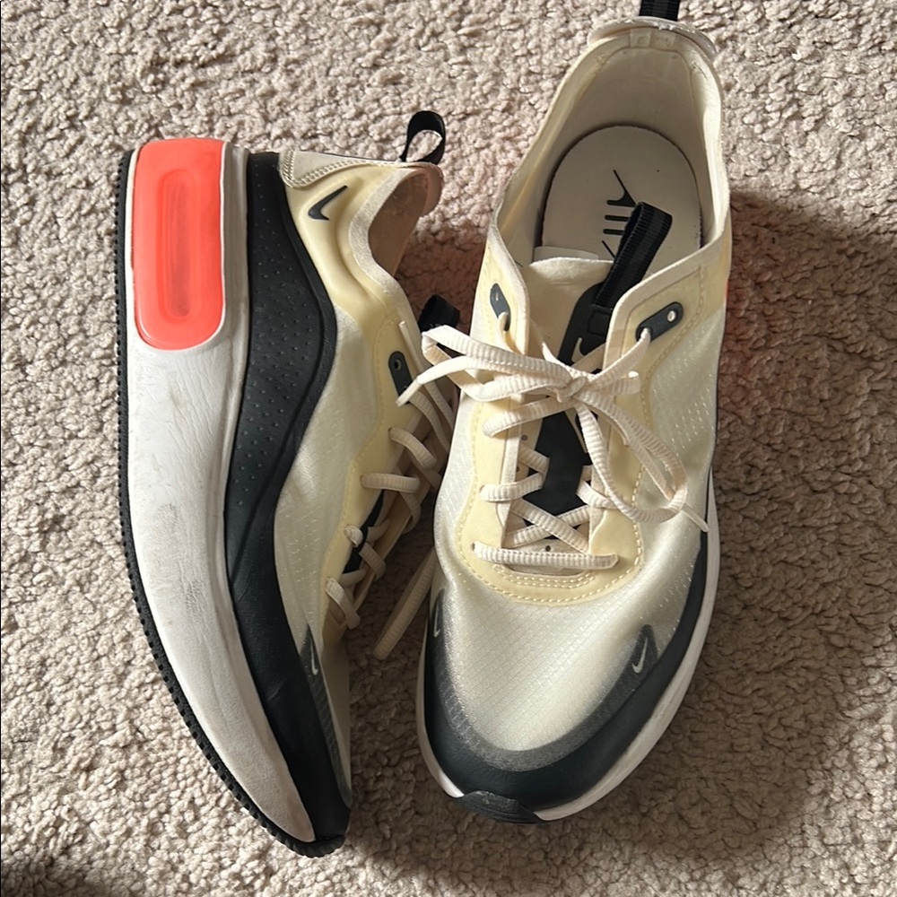 Nike Air Max Sneakers in Cream and Black